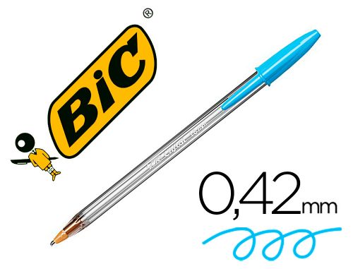 Esferografica bic cristal large fashion turquesa ponta 1,6 mm , Bic , 62794 , 3086123270589
